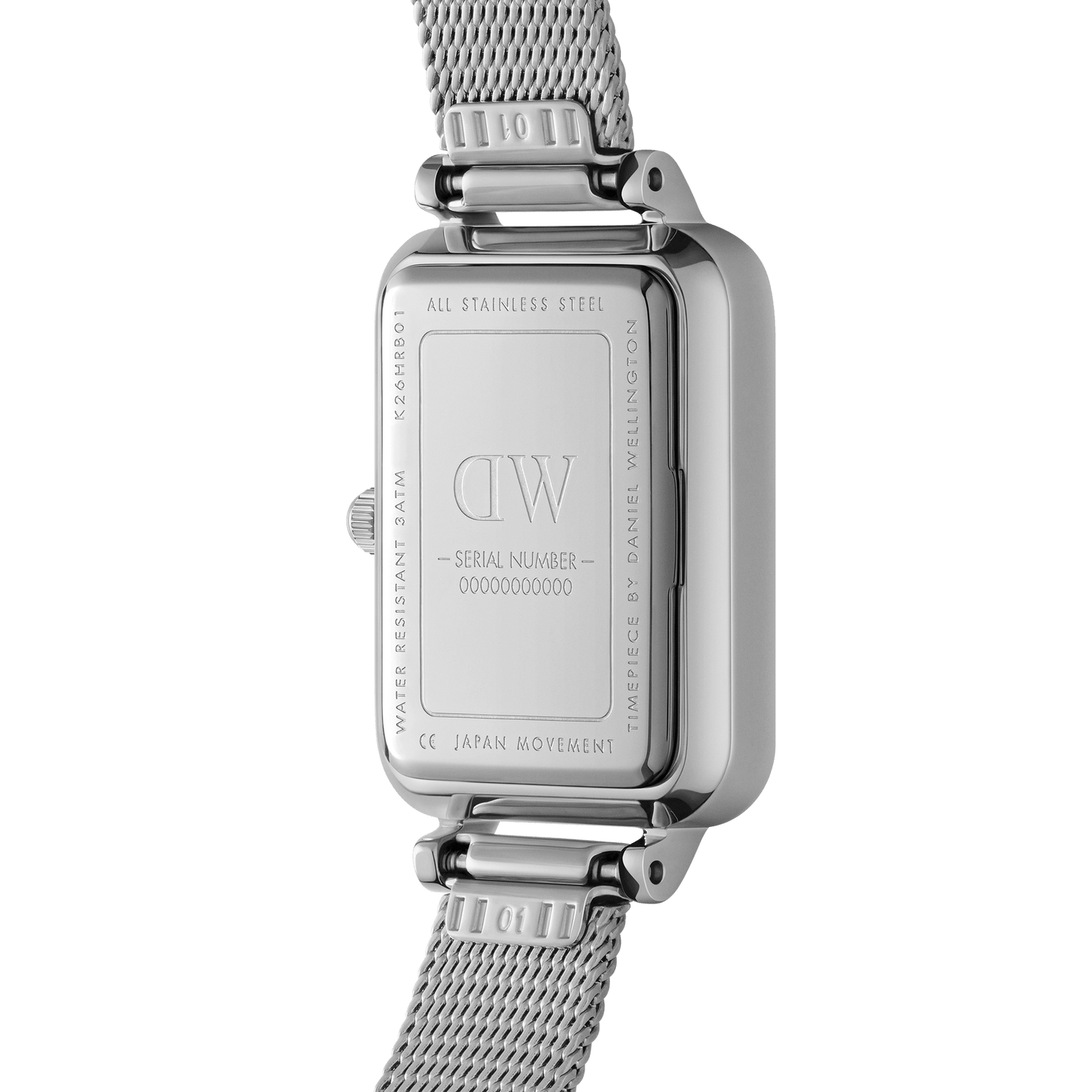 Daniel Wellington Quadro Roman Numerals Sterling Watch DW00100690