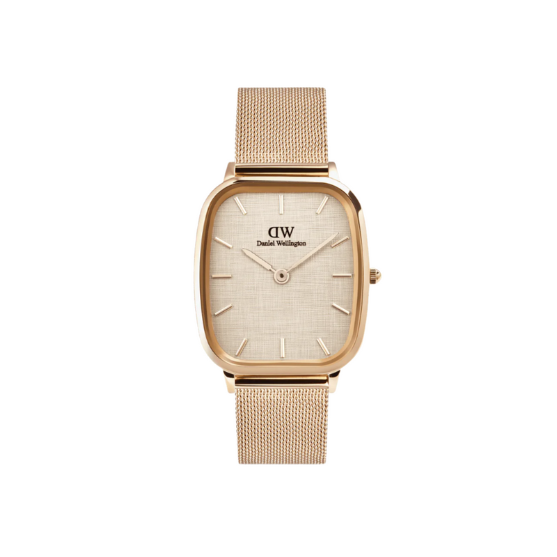 Daniel Wellington Marlon Melrose Vintage Linen Pattern Dial Watch DW00100817