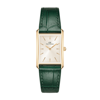 Daniel Wellington 鳄鱼纹香槟色放射纹金表 DW00100695