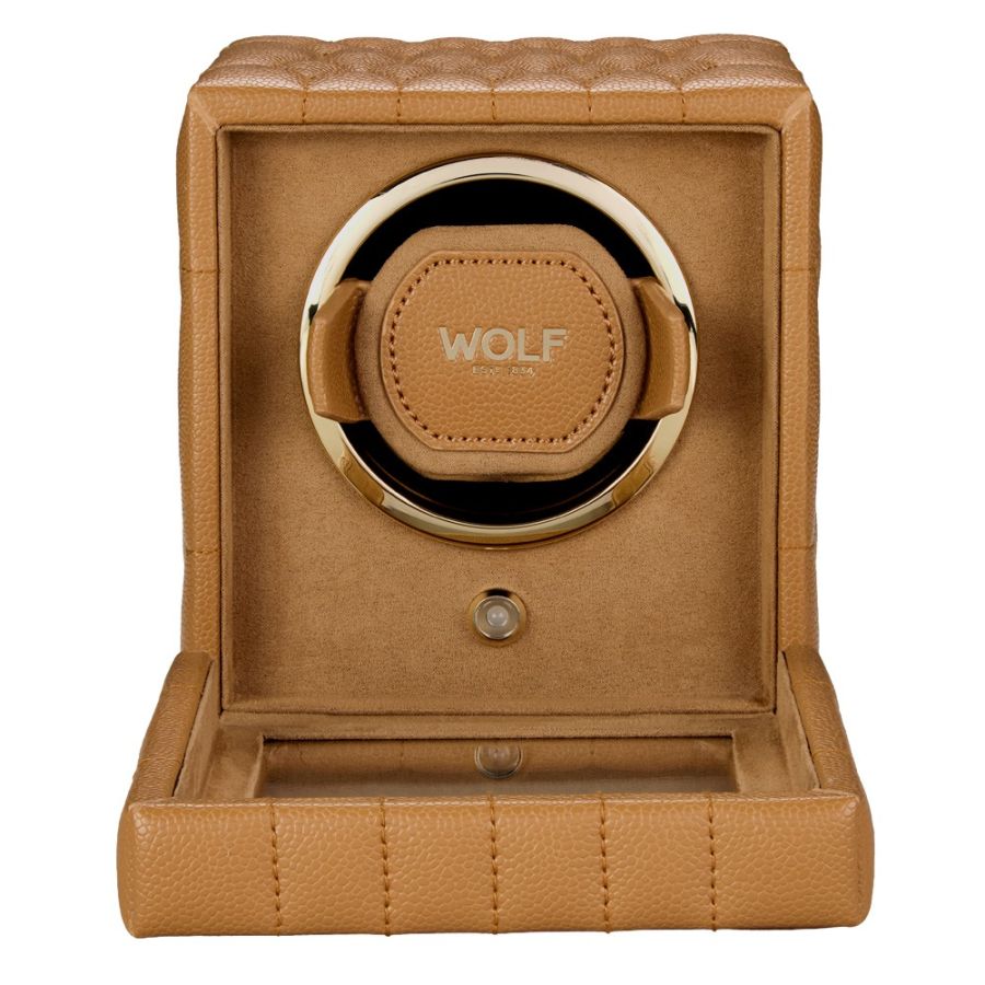 Wolf Lauren Single Watch Winder Tan