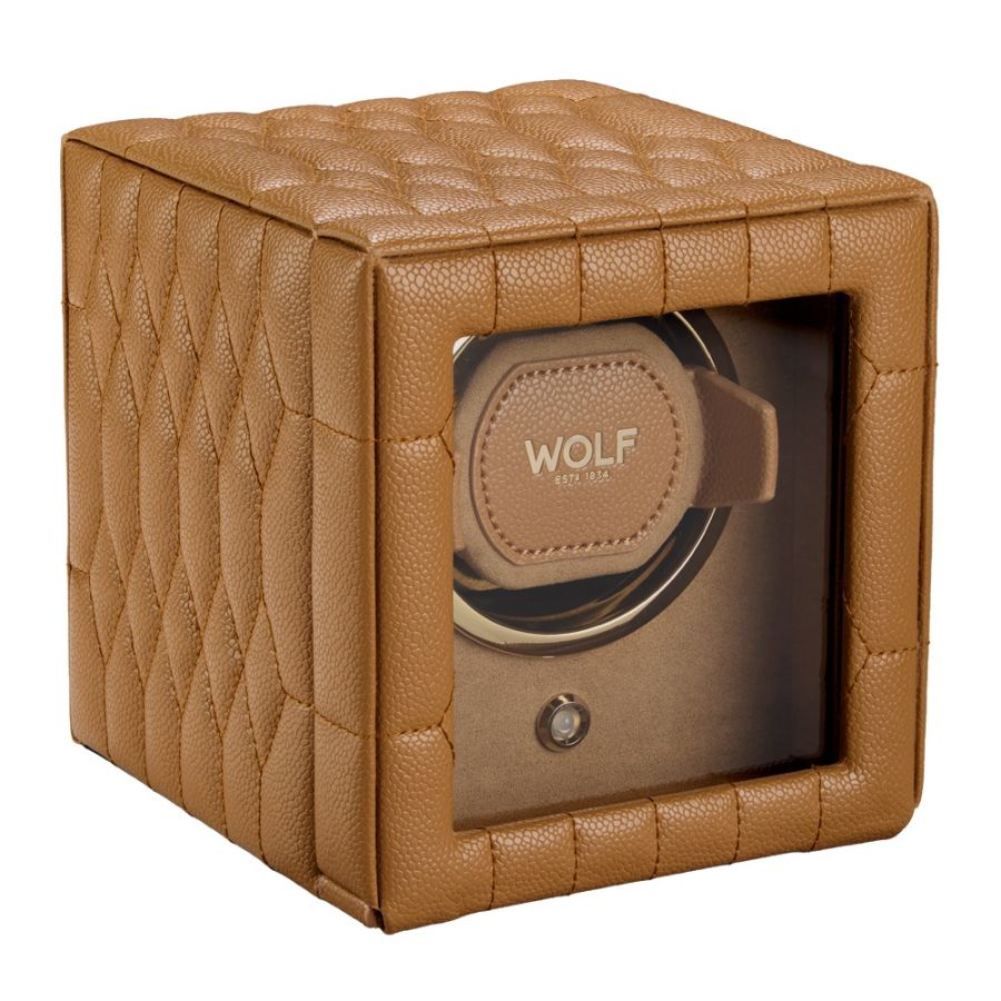 Wolf Lauren Single Watch Winder Tan