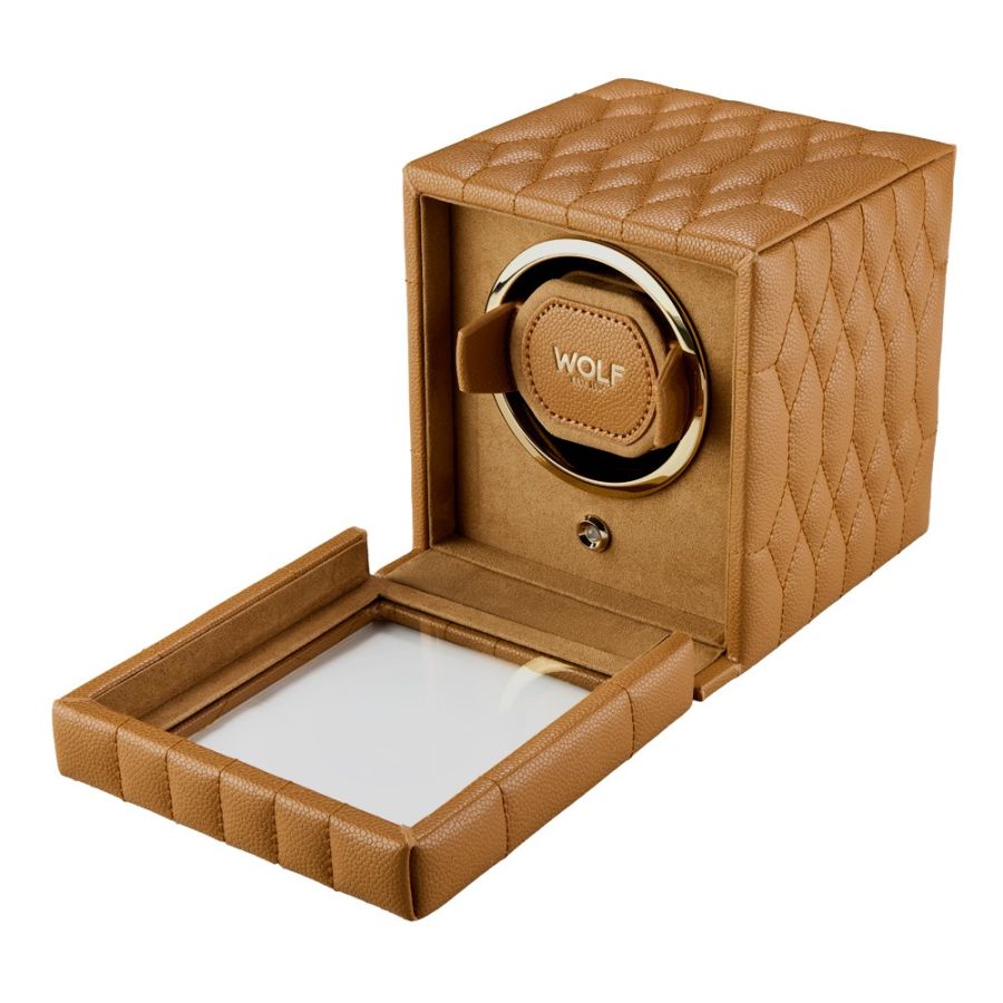 Wolf Lauren Single Watch Winder Tan