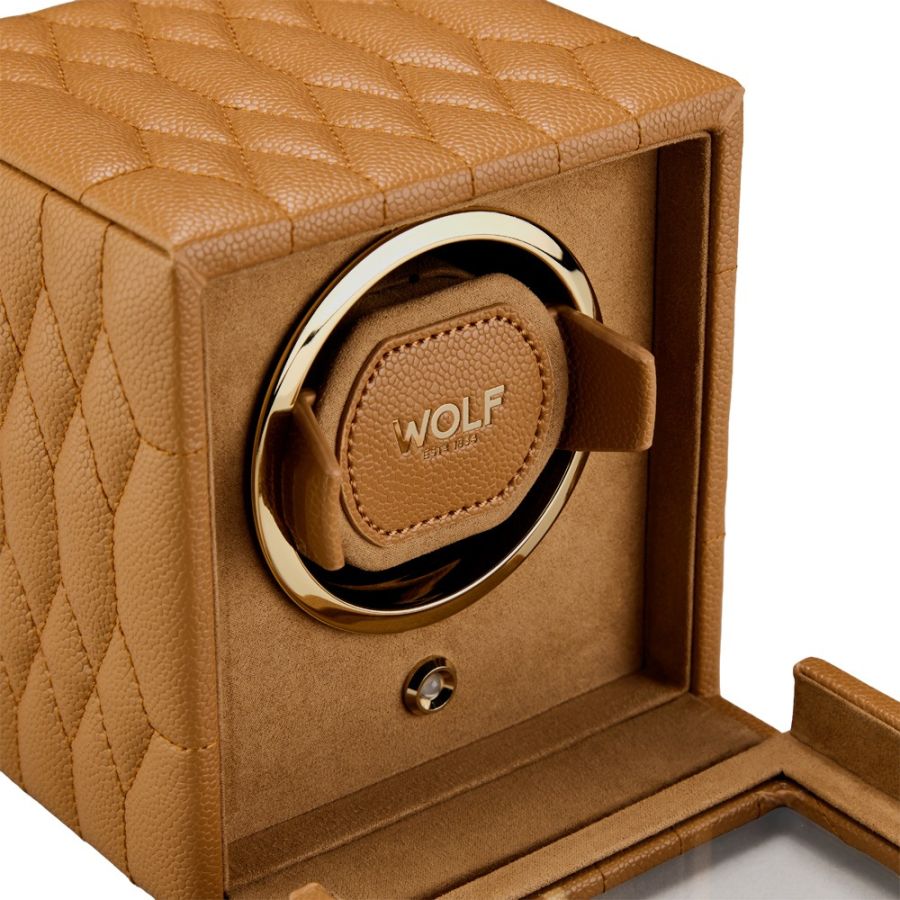 Wolf Lauren Single Watch Winder Tan