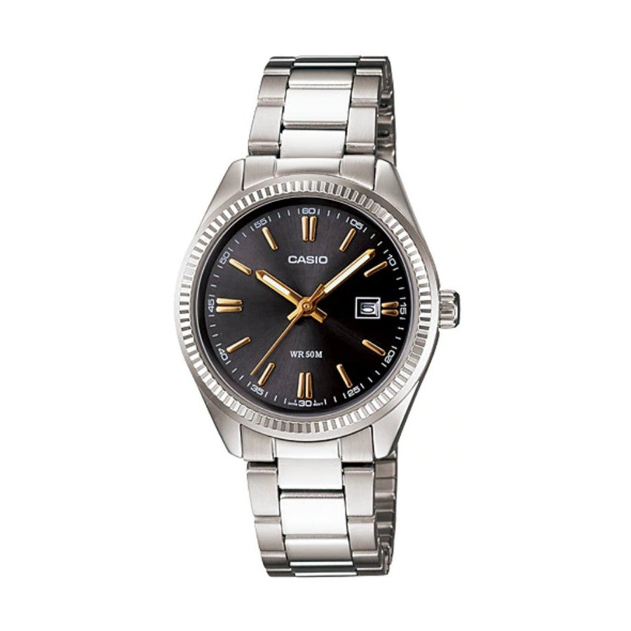 Casio Analog Silver Stainless Steel Watch LTP1302D-1A2