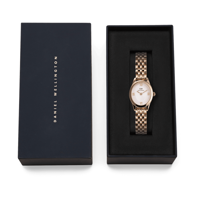 Daniel Wellington Ophelia Mini Beans Link White Dial Watch DW00100805