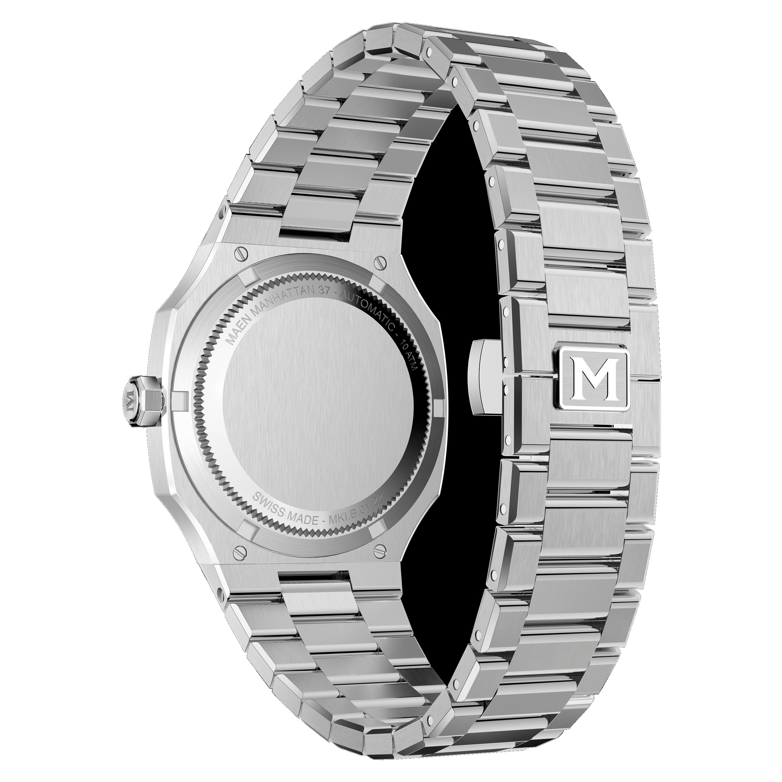 MAEN MAEN Manhattan 37 Salmon No Date Automatic Watch M2.1.4 - 10ATM CLOSED 1c7e407d-e427-480b-9b74-6a6e6a3df9ef