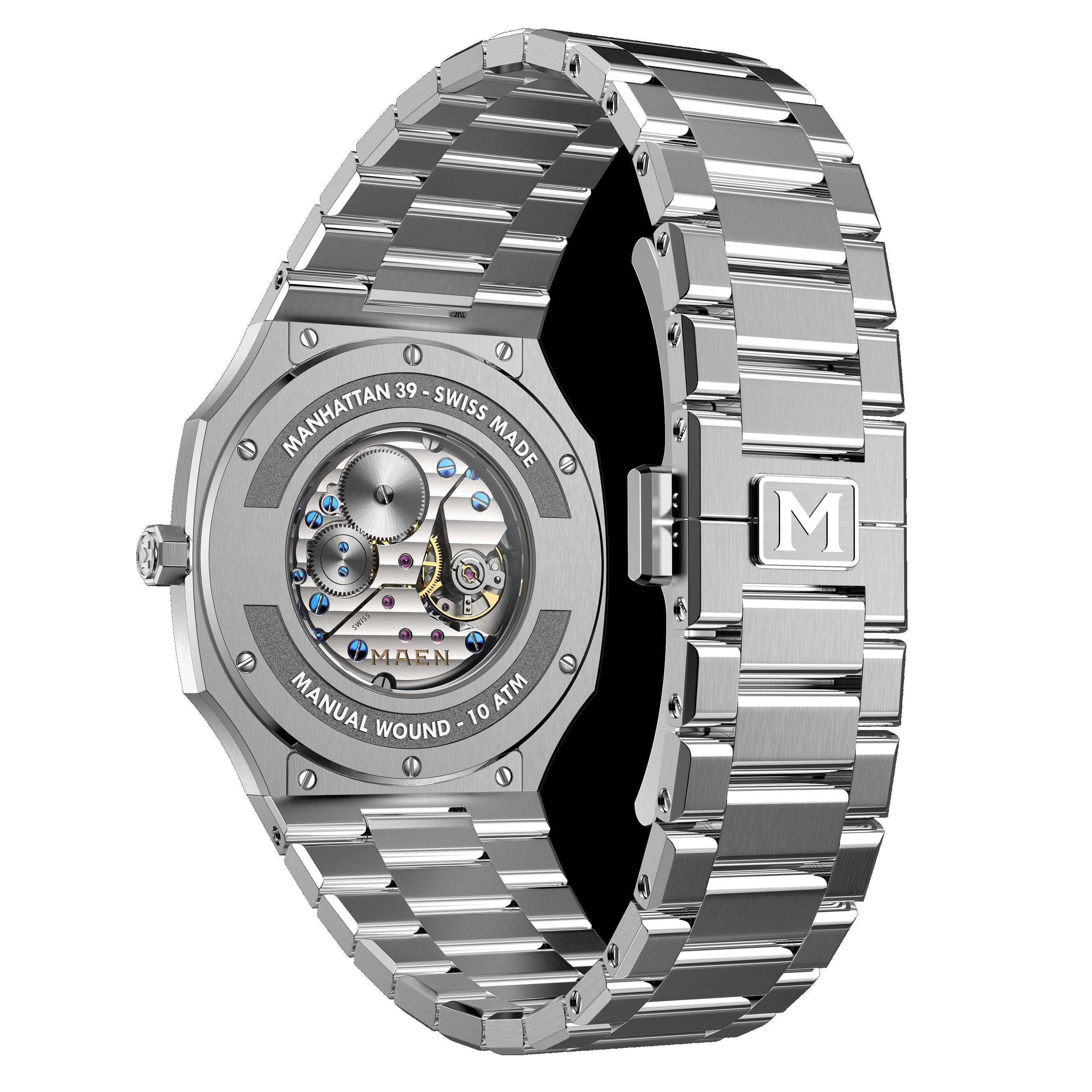 MAEN MAEN Manhattan 39 Ultra-Thin Automatic Watch M4.1.3 - M39 CASEBACK