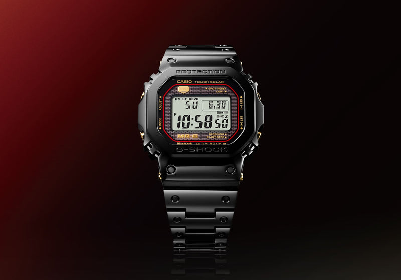 G-Shock MR-G Solar Black Dial Titanium Band Watch MRGB5000B-1D