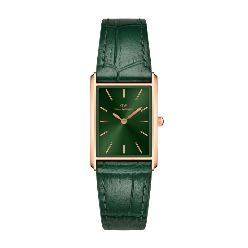 Daniel Wellington Bound Crocodile Emerald Sunray Rose Gold Watch DW00100694