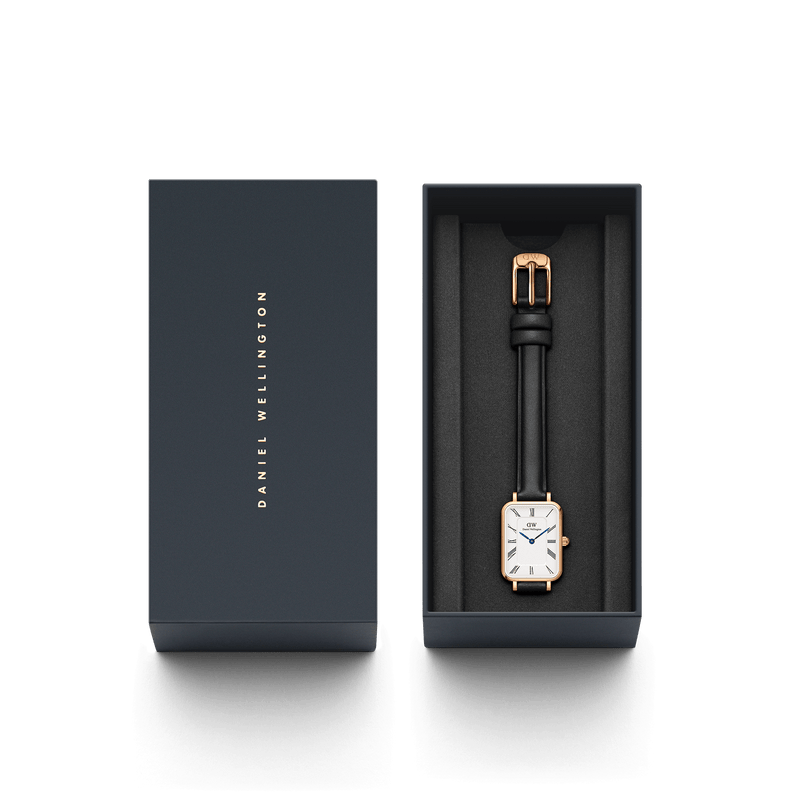 Daniel Wellington Quadro 罗马数字谢菲尔德玫瑰金手表 DW00100689