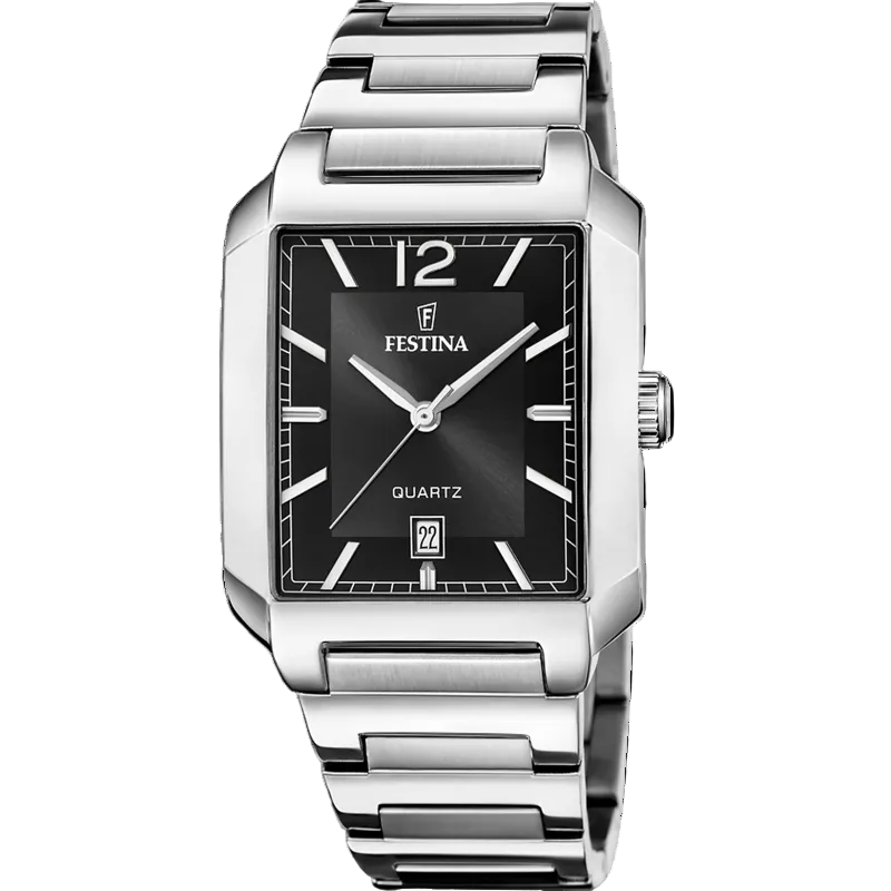 Festina Black Dial Stainless Steel Men's Watch F20677/4