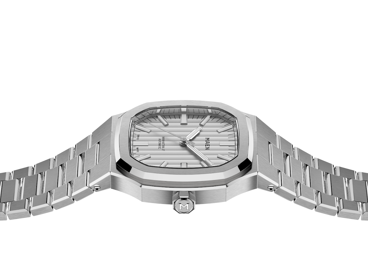 MAEN Manhattan 37 Ice Grey No Date Automatic Watch M2.1.6