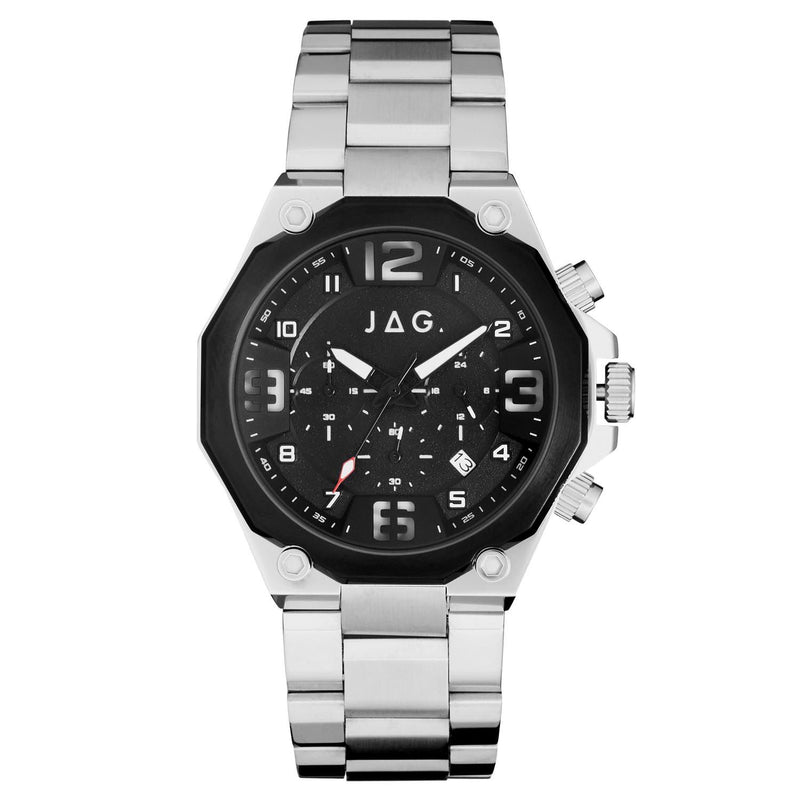 Jag Baxter 黑色表盘 46 毫米手表 J2643A