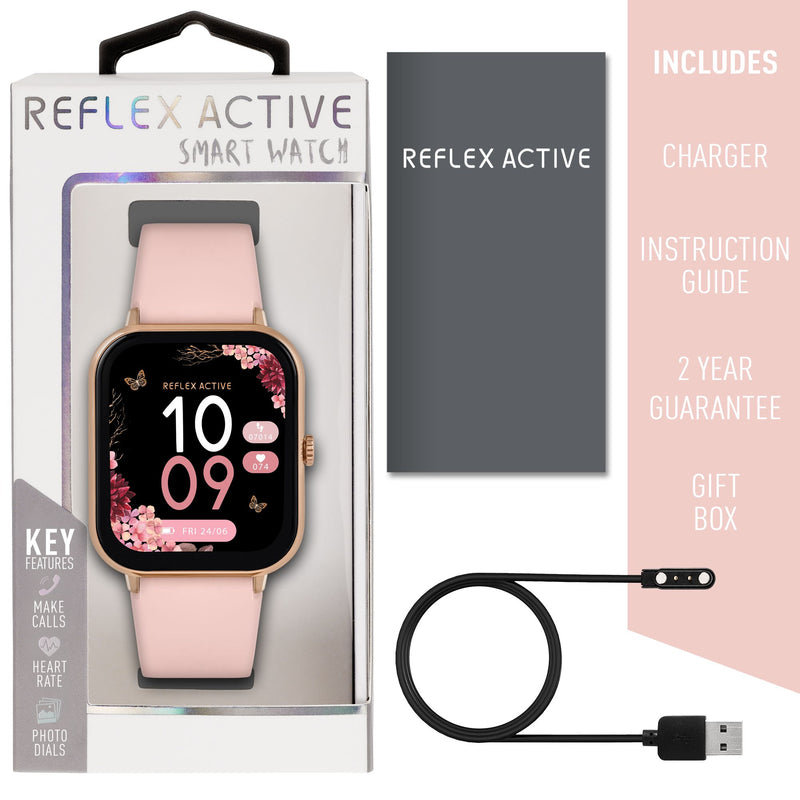 Reflex Active Series 23 Rose Case & Pink Silicone Strap Watch RA23-2166