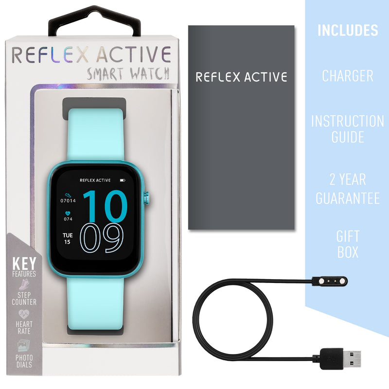 Reflex Active Series 12 Bright Blue Silicone Smartwatch RA12-2159