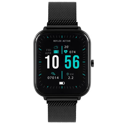 Reflex Active Series 15 Black Case Black Mesh Strap Smart Watch RA15-4074