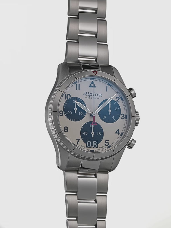 Alpina Startimer Pilot Quartz Chronograph Big Date AL-372WB4S26B