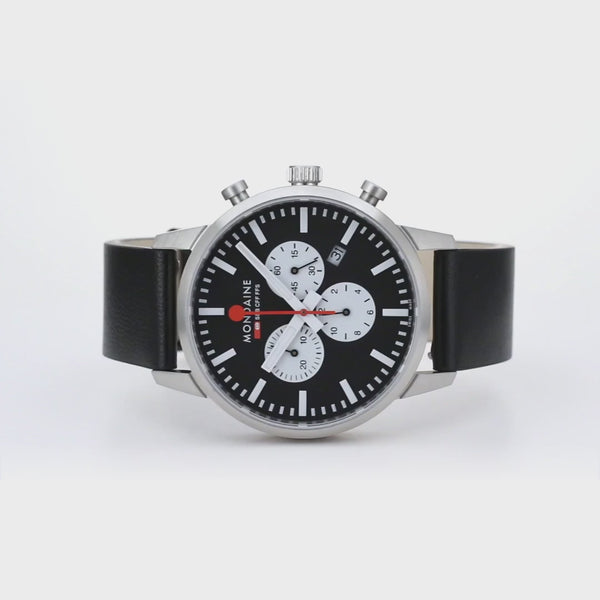 Mondaine Neo Chronograph Super-luminova® Vegan Leather, 41 Mm MSD.41420.LBV
