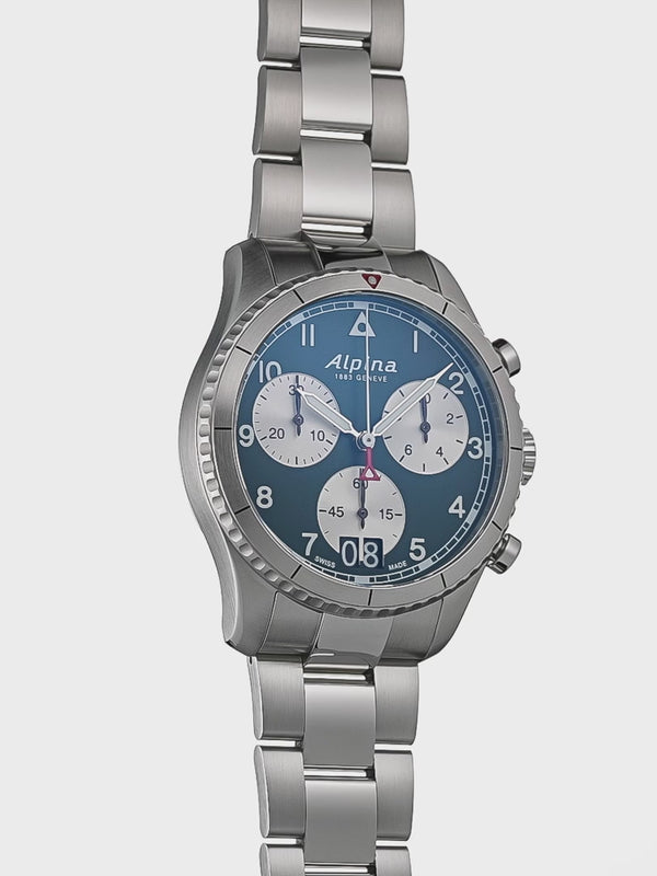 Alpina Startimer Pilot Quartz Chronograph Big Date AL-372GRS4S26B