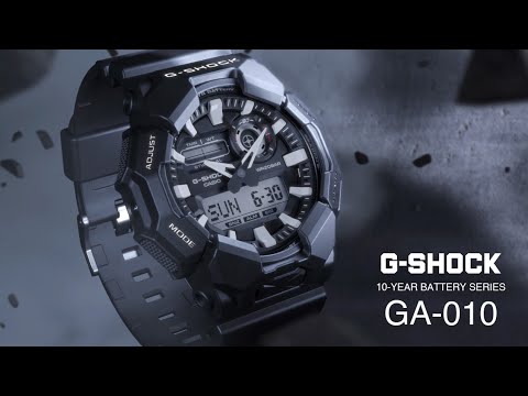 G-Shock Analog Digital Black Dial Black Resin Band Watch GA010-1A1