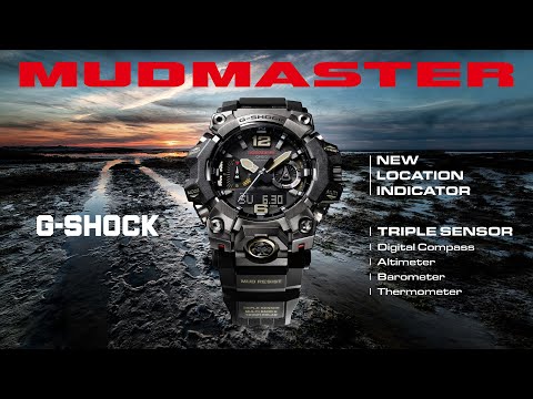 G-Shock Master of G Mudmaster Adventure Watch with Red Resin Band GWGB1000-1A4