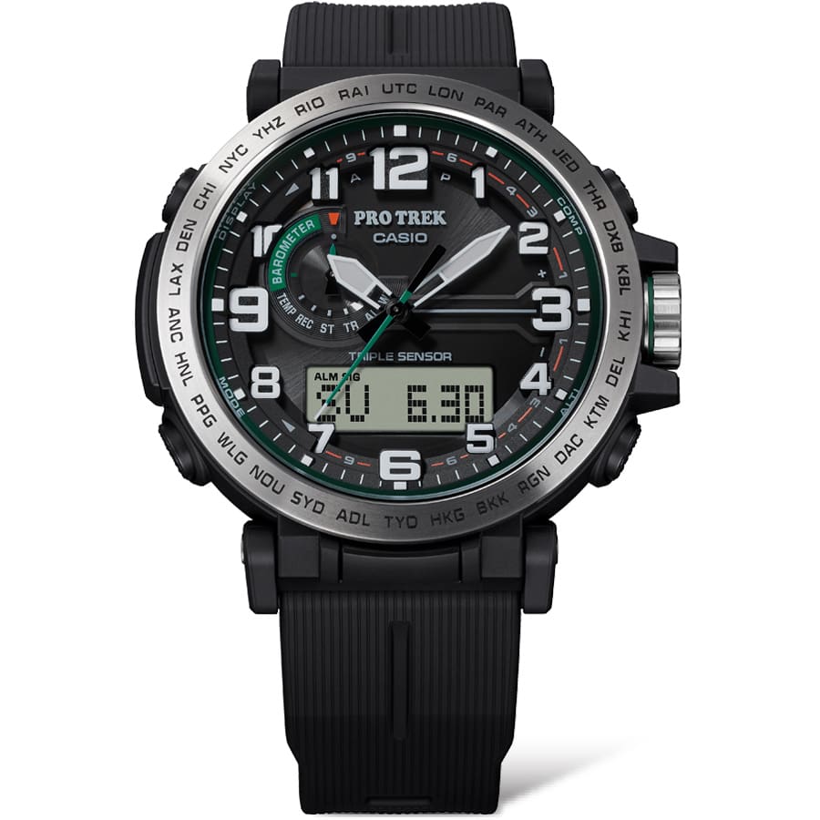 Casio Protek DUO Black Resin Band Watch PRG601-1D