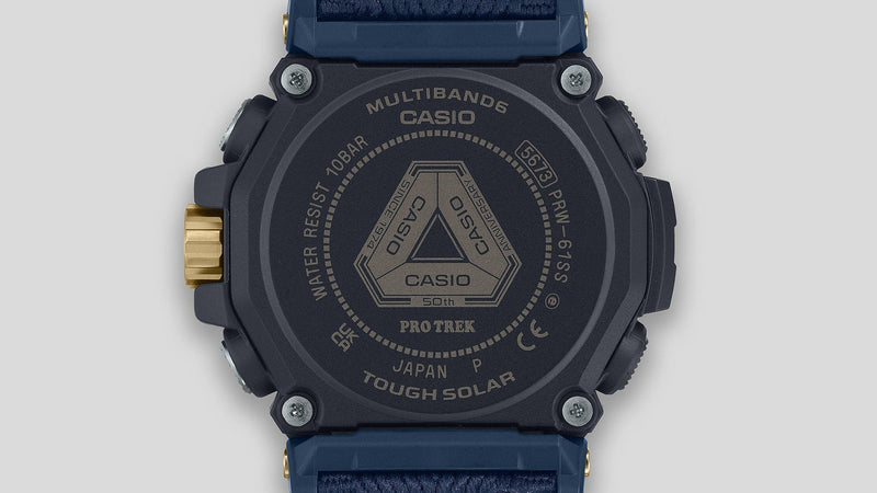 Casio Protrek Vintage Solar Leather Blue Dial Watch PRW61SS-2D
