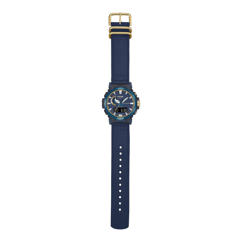 Casio Protrek Vintage Solar Leather Blue Dial Watch PRW61SS-2D
