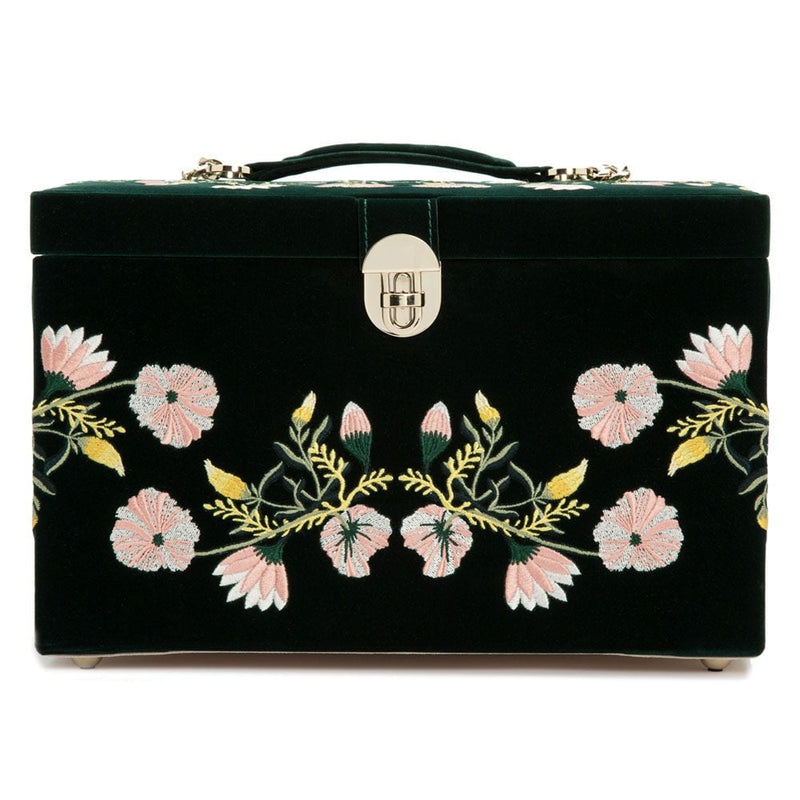Wolf Zoe Large Jewelry Box Forest Green 393012