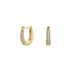 Rosefield Crystal Huggies Gold Earrings JECHG-J1027