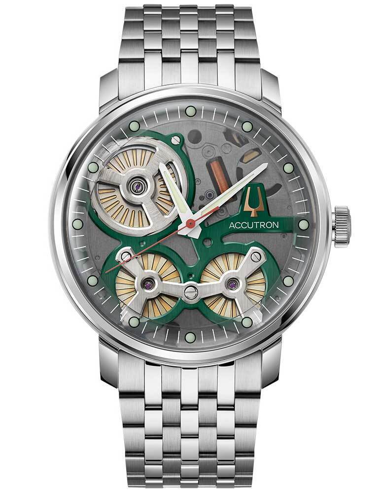 Bulova Accutron Spaceview 2020 银色不锈钢手表 2ES6A006