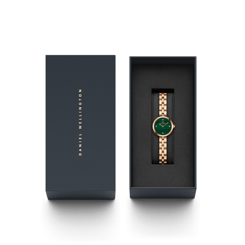 Daniel Wellington Elan Lumine 孔雀石玫瑰金手表 DW00100721