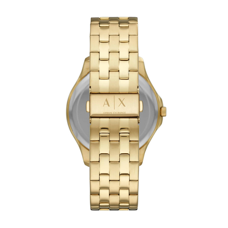 Armani Exchange Black Dial Gold Steel Timepiece AX2145