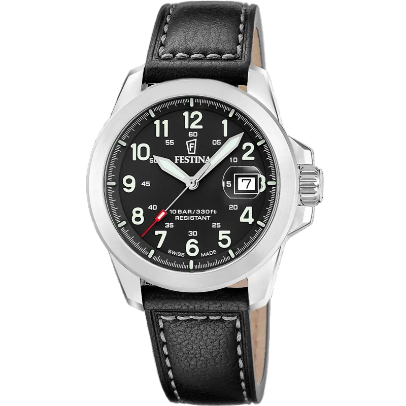 Festina Swiss Made Field with Three Interchangeable Straps Men's Watch F20081/4