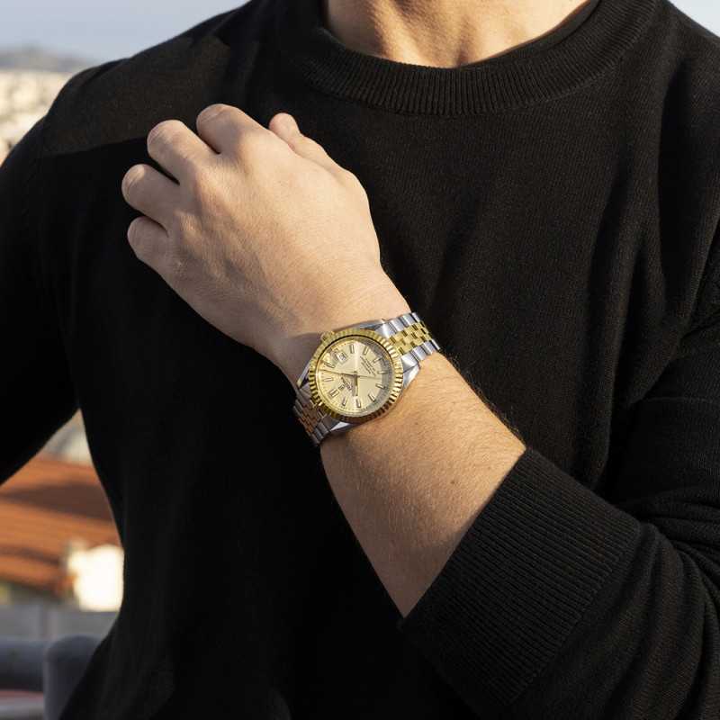 Festina Swiss Made Automatic Gold Dial Stainless Steel Men’s Watch F20091/2