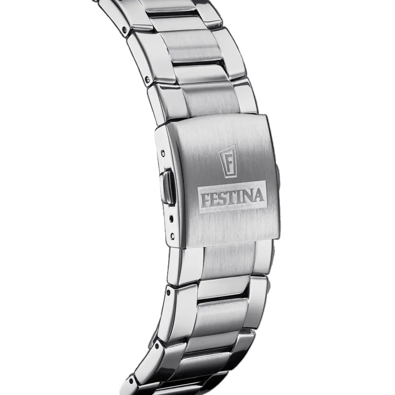 Festina Timeless Chronograph Green Dial Stainless Steel Men's Watch F20463/3