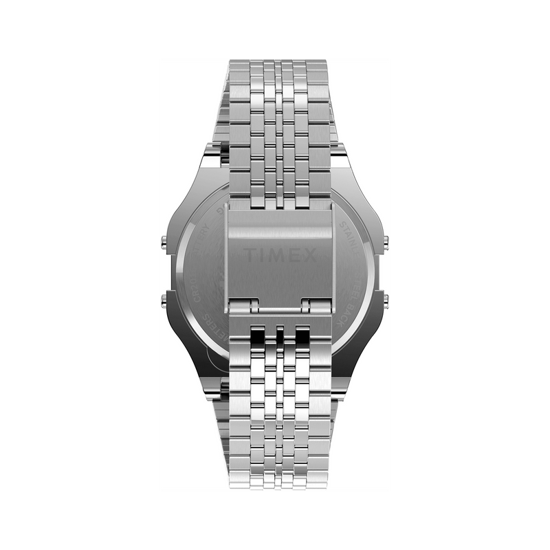 Timex T80 Space Invaders Silver Stainless Steel Watch TW2V30000