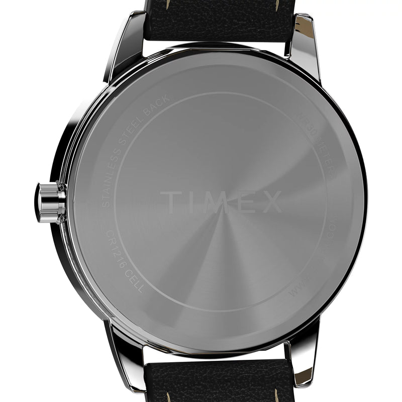 Timex Easy Reader Classic Black Leather Strap Watch TW2W32500