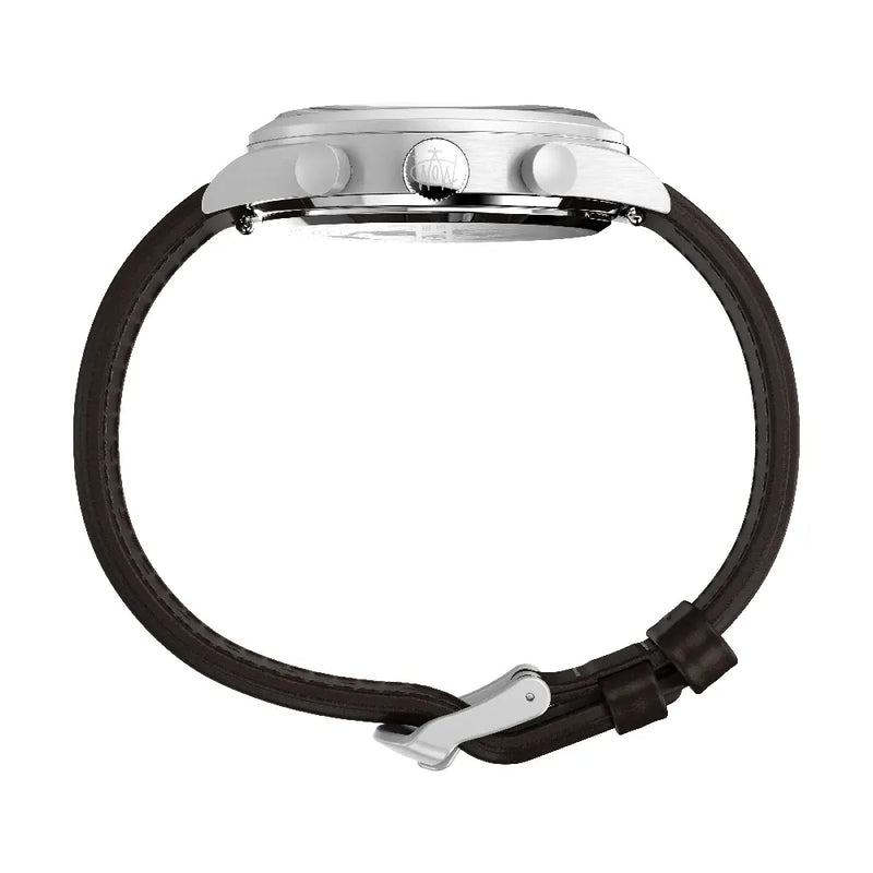 Timex Waterbury 传统棕色皮革手表 TW2W47900
