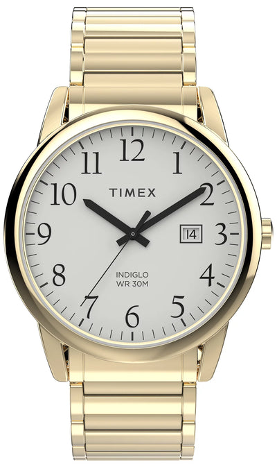 Timex Easy Reader 40mm White Dial Gold Watch TW2W52000