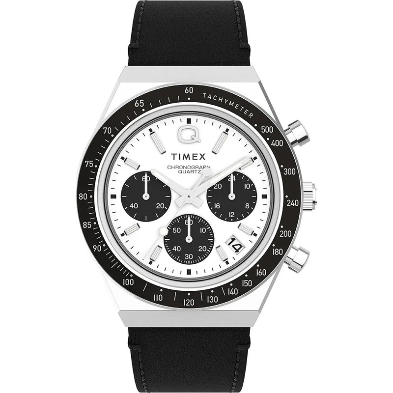 Timex Q Chronograph Stainless Steel Watch TW2W53400 – Watch Direct