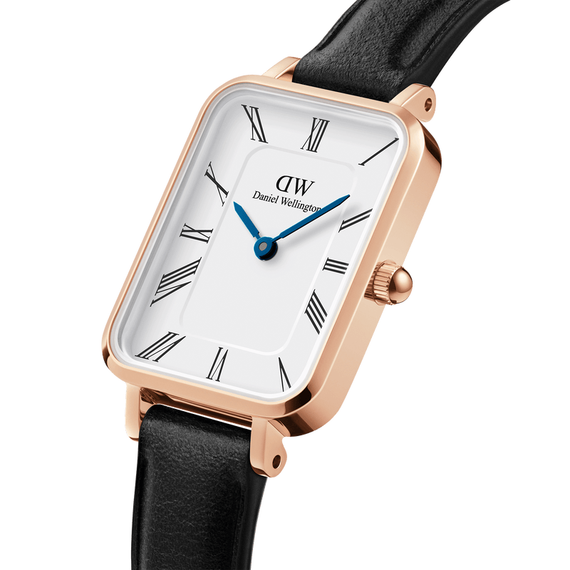 Daniel Wellington Quadro 罗马数字谢菲尔德玫瑰金手表 DW00100689