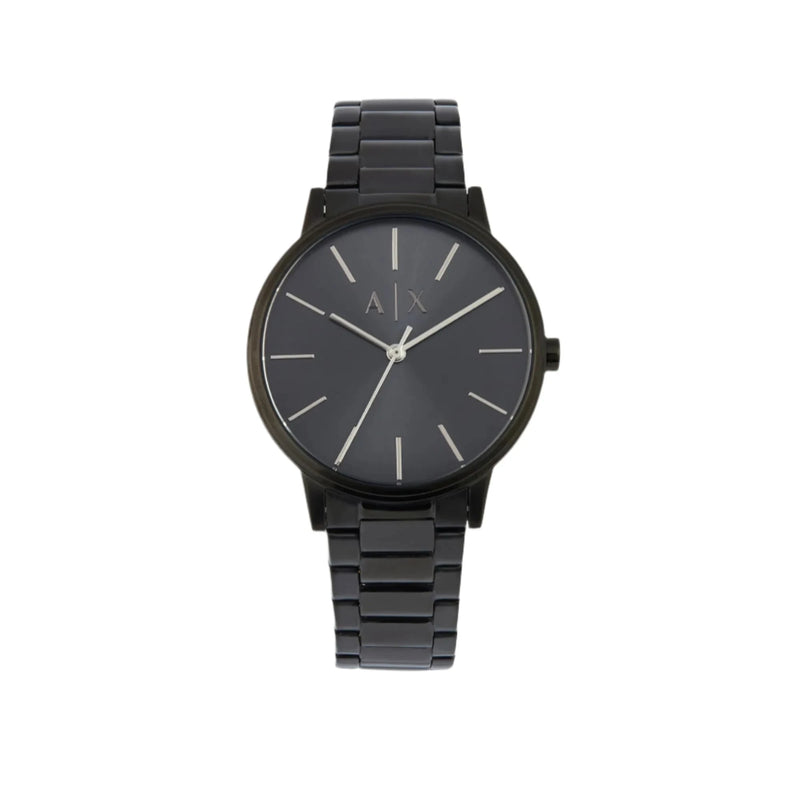 Armani Cayde Elegant Black Steel Band Timepiece AX2701