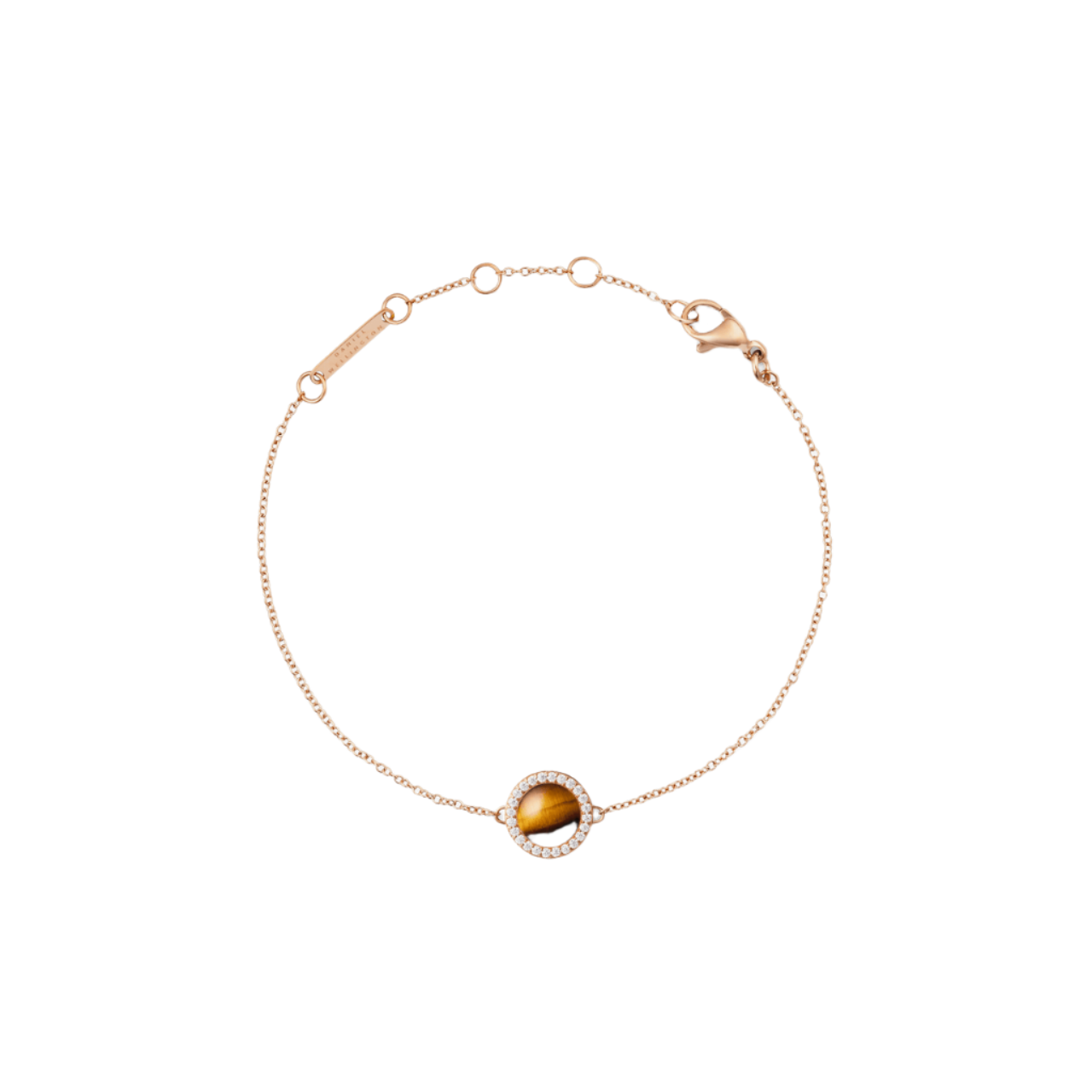 Daniel Wellington Audrey Tiger Eye Rose Gold Bracelet DW00401433