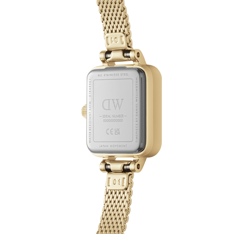 Daniel Wellington Quadro Mini 15x18mm Evergold G Emerald DW00100653