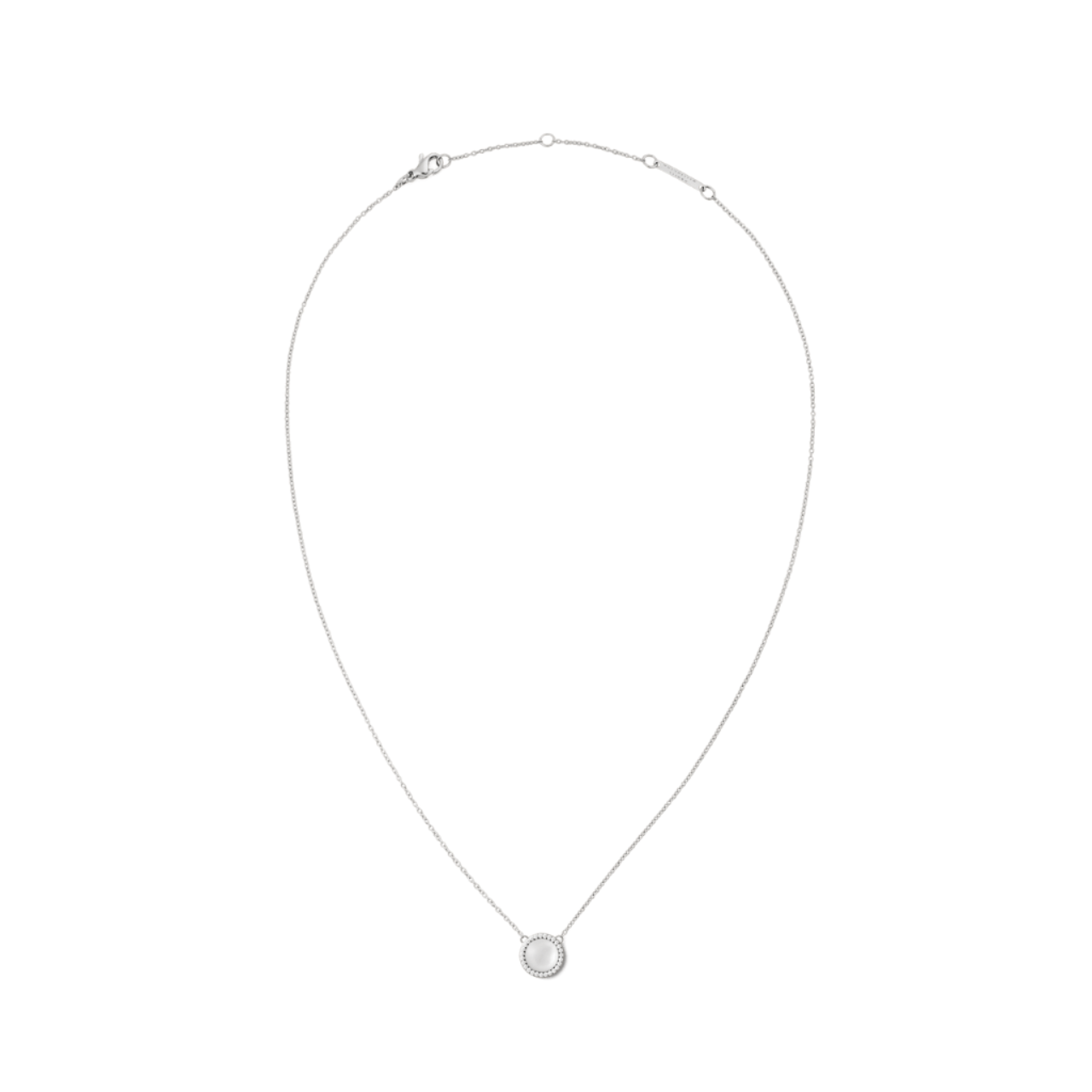 Daniel Wellington Audrey Mother of Pearl Silver Necklace DW00401453