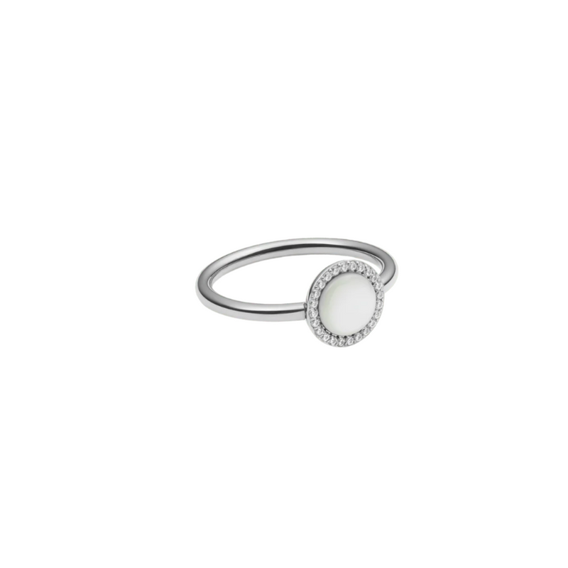 Daniel Wellington Audrey Mother of Pearl Silver Ring