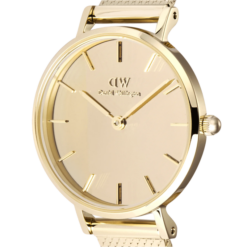 Daniel Wellington Petite Mirror Reflection Gold Dial Watch DW00100797