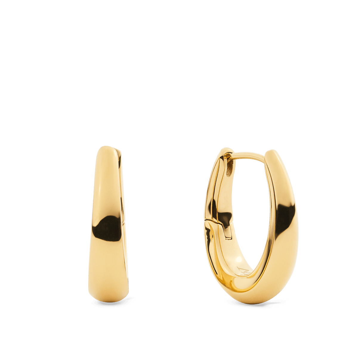 Daniel Wellington Flow Earring 20mm Gold DW00402078 in recycled stainless steel