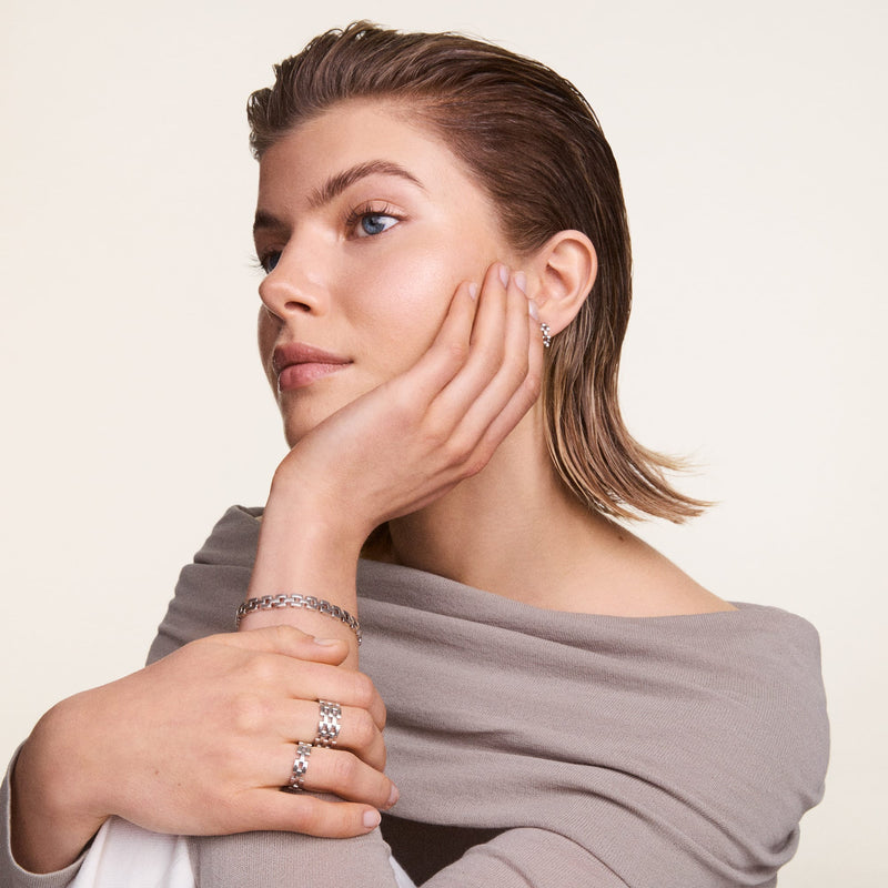 Daniel Wellington 三环手链 银色